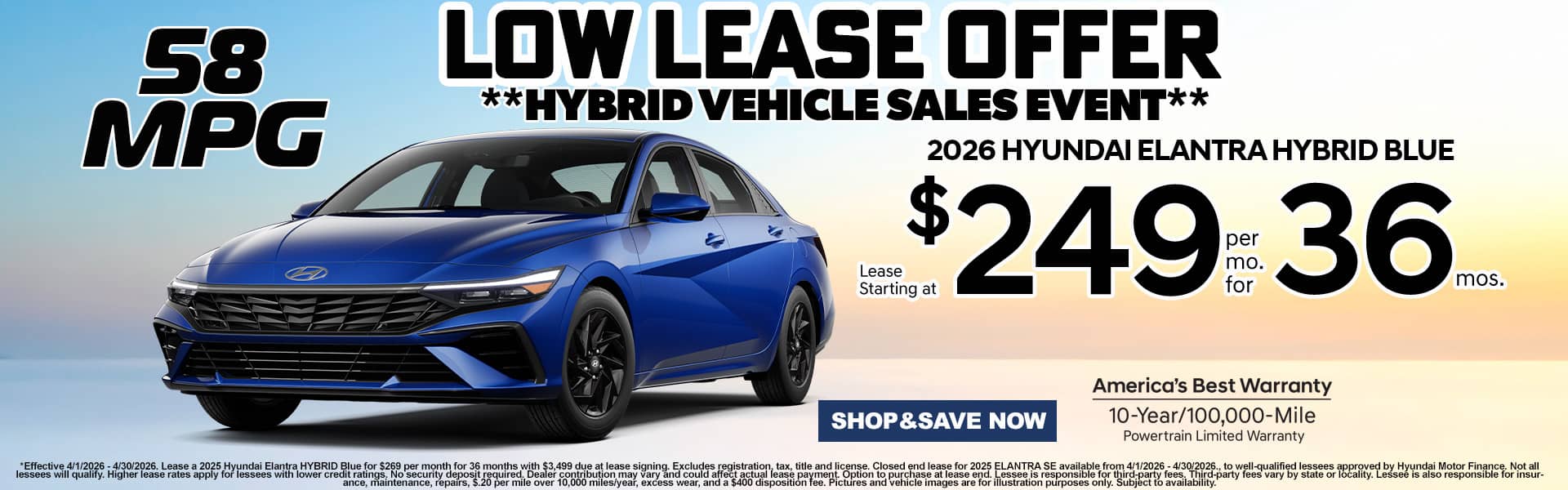 Elantra HEV Lease